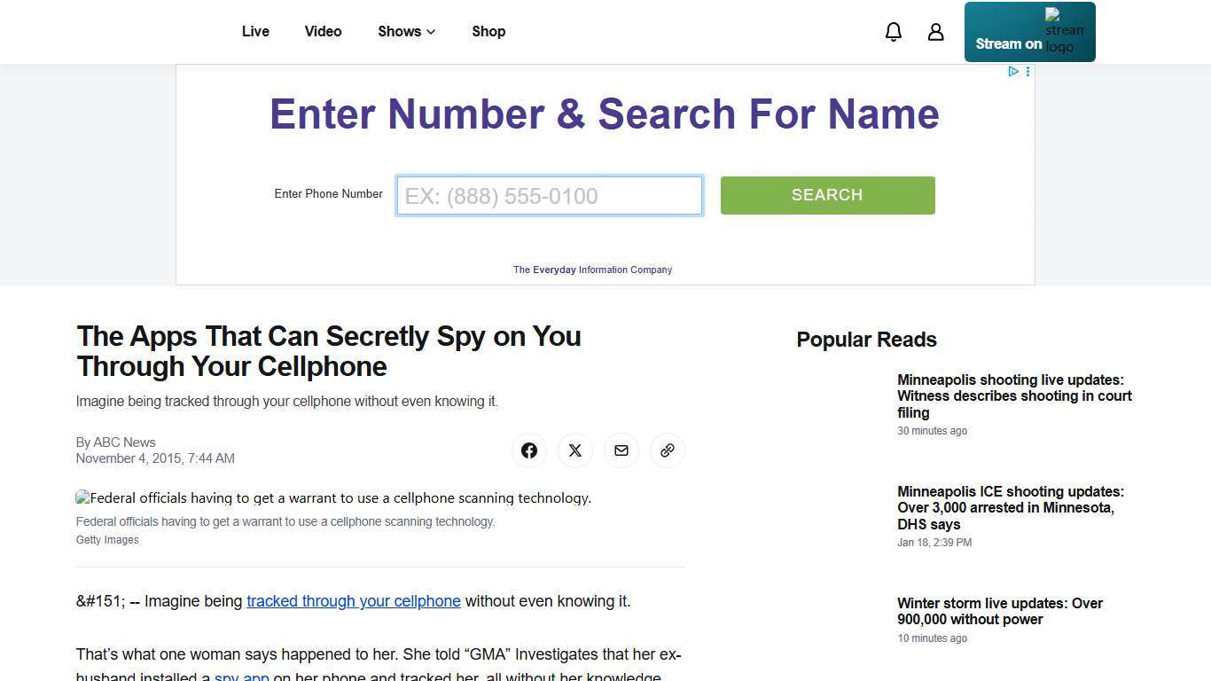 The Apps That Can Secretly Spy on You Through Your Cellphone - ABC News
